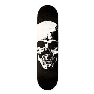 Skateboard Noir de crâne