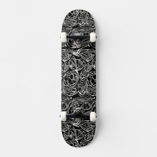 Skateboard noir et blanc Abstrait