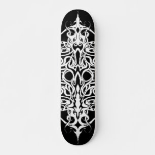 Skateboard Noir et blanc Abstrait Tatouage Tribal Design