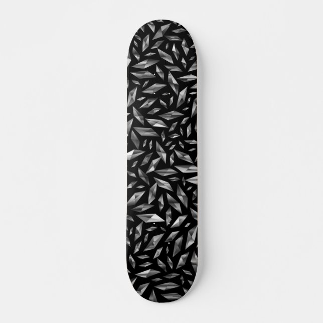 Skateboard Noir et blanc brisés (Devant)