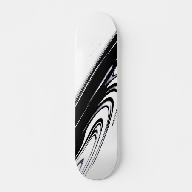 Skateboard Noir et blanc moderne (Devant)