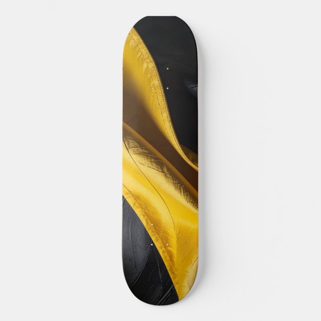 Skateboard noir et jaune (Recto)