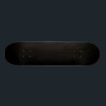 Skateboard Noir solide<br><div class="desc">Le noir est la couleur la plus foncée, résultat de l'absence ou de l'absorption complète de la lumière visible. C'est une couleur achromatique, littéralement une couleur sans teinte, comme le blanc (son opposé) et le gris Il est souvent utilisé symboliquement ou figurativement pour représenter l'obscurité, tandis que le blanc représente...</div>