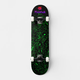 Skateboard Noir vert