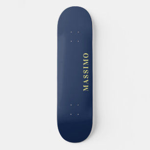 Skateboard Nom de couleur bleu professionnel classique minima