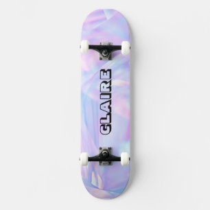 Skateboard Nom de design cool collectable holographique viole