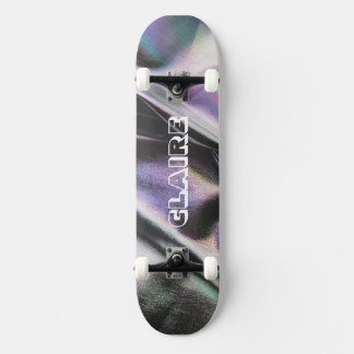 Skateboard Nom holographique sombre cool Collectible