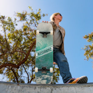 Skateboard Nom personnalisé de vague radicale