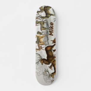 Skateboard Nom Personnalisé Red Deer Hart, Hind, Roebuck Musc