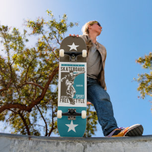 Skateboard Nom personnalisé Skateboarder