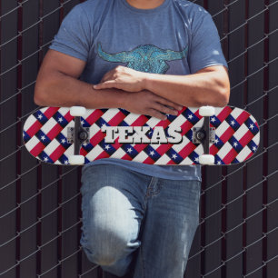 Skateboard Nom personnalisé Texas State flag skboard deck