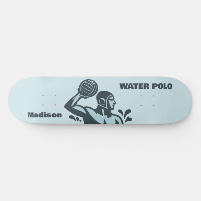 Skateboard Nom personnalisé Water Polo (Horz)