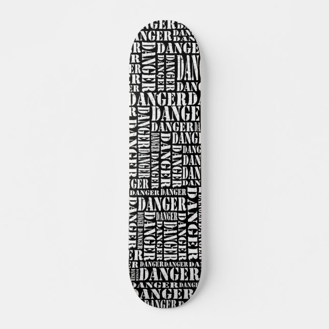 Skateboard Nombreux dangers III - Noir (Devant)