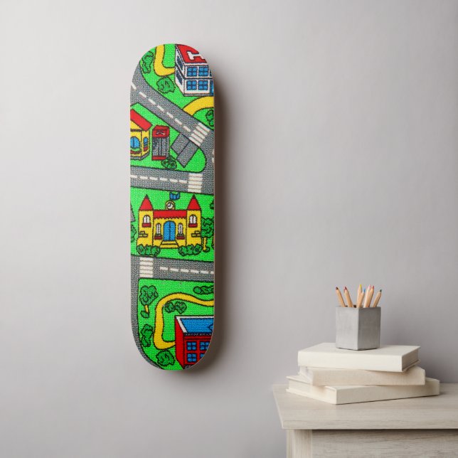 Skateboard nostalgie des années 90, Moquette de piste Voiture (Art mural)