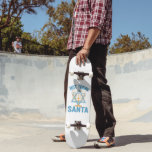 Skateboard Not Today Santa Jewish Hanukkah Holiday Menorah<br><div class="desc">Funny, santa, christmas, hanukkah, menorah, jewish, jew, gift, birthday</div>