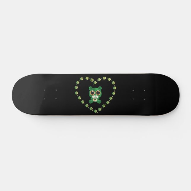 Skateboard Nounours de la Saint-Patrick (Horz)