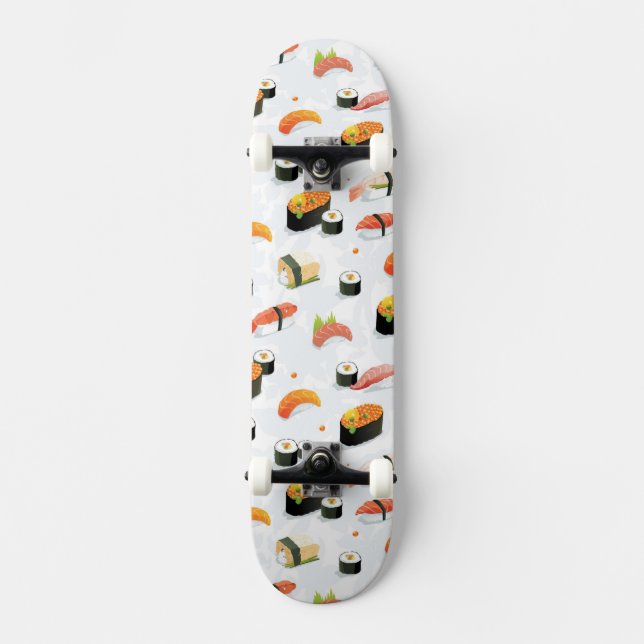Skateboard Nourriture japonaise : Motif de sushi (Recto)
