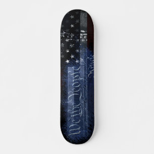 Skateboard NOUS LE PEUPLE Industrial Grunge American Flag