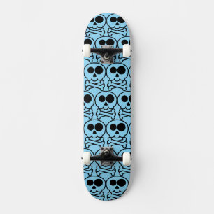 Skateboard NOUVEAU - Crâne de dessin animé pastel