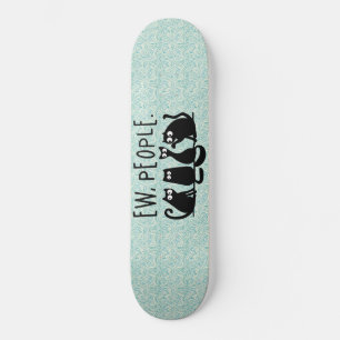 Skateboard Nouveaux gens drôle Meowny Chats Noirs