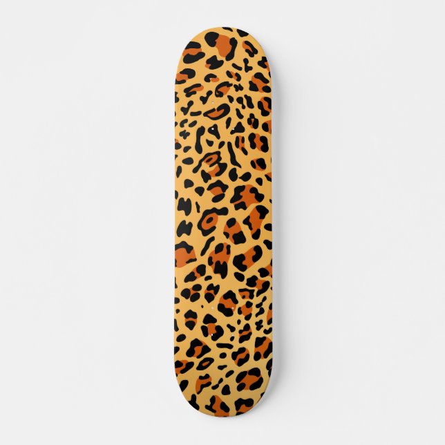 Skateboard Nouvelle texture de léopard 3 (Devant)