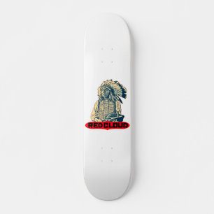 Skateboard Nuage rouge