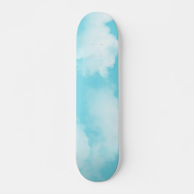 Skateboard Nuages bleus d'Aqua (Devant)
