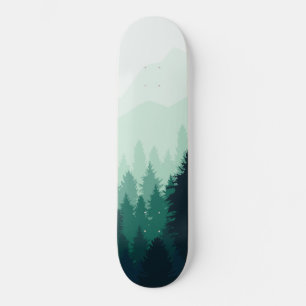 Skateboard Nuances de Nature Planche à roulettes Brouillard d