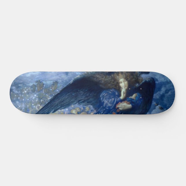 Skateboard Nuit avec son Train des Etoiles (Ange avec Cherubs (Horz)