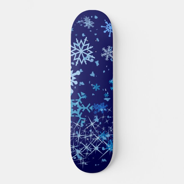 Skateboard Nuit de Noël neige (Recto)