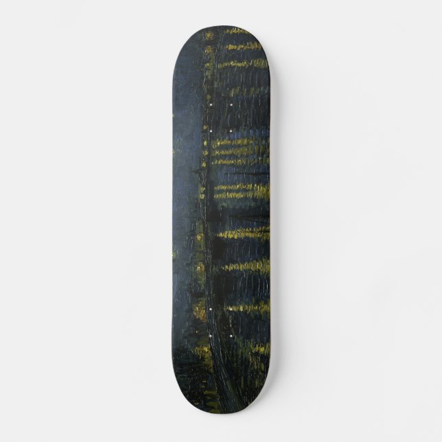 Skateboard Nuit étoilée sur le Rhône - Van Gogh (Recto)
