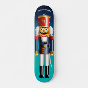 Skateboard Nutcracker Toy Soldier In Blue