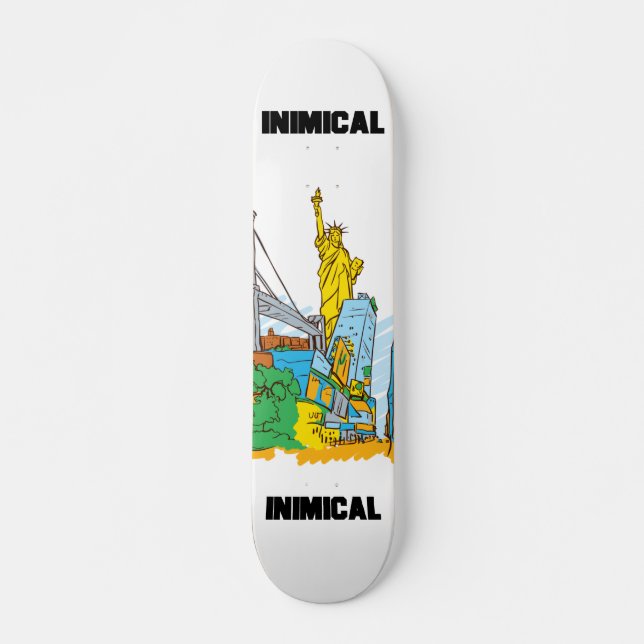 Skateboard NYC minimal (Devant)