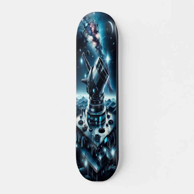 Skateboard "Observatoire astronomique gothique Raygun" (Devant)