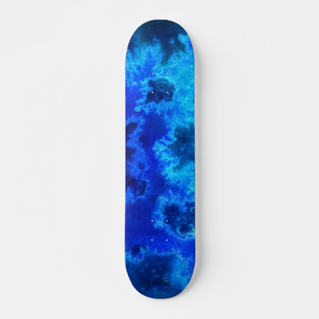Skateboard Océan Bleu Abstrait Vue Aérienne (Devant)