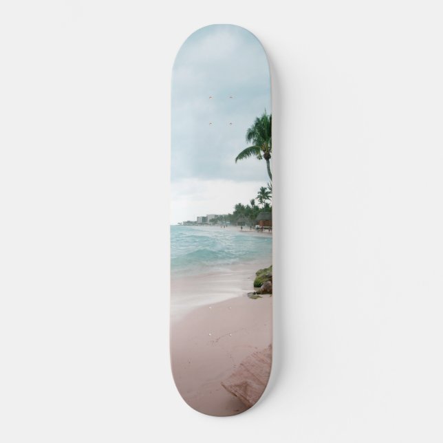 Skateboard Océan de Palm des Caraïbes #1 #tropical #wall #art (Recto)