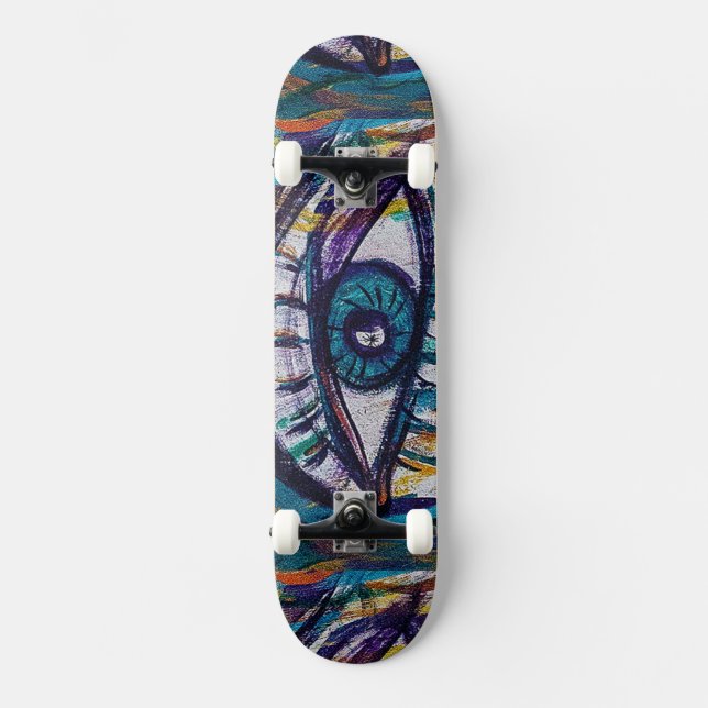 Skateboard Oeil de graffiti (Recto)