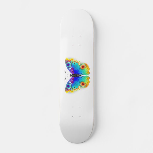 Skateboard Oeil de paon arc-en-ciel (Recto)