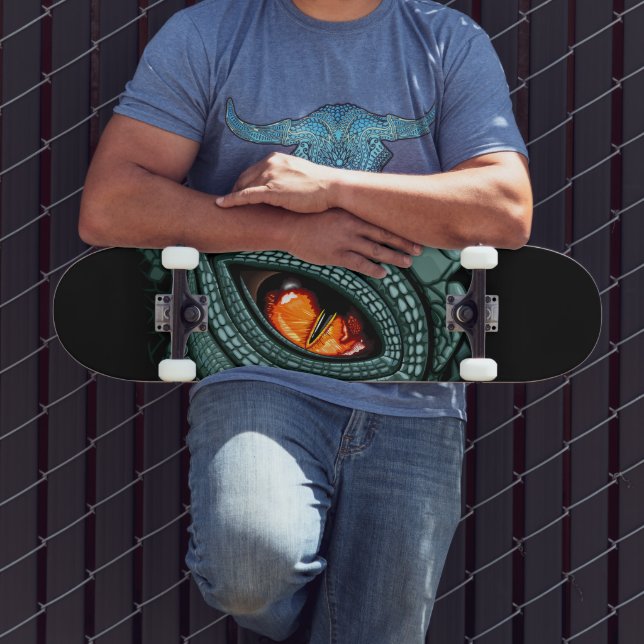 Skateboard Œil de prédateur reptile primal (Extérieur 3)