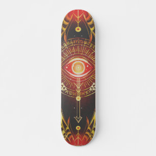 Skateboard OEil d'éternité mystérieux de l'arcane (rouge) Ska
