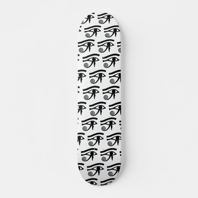 Skateboard Oeil égyptien de motif hiéroglyphique de Horus (Devant)