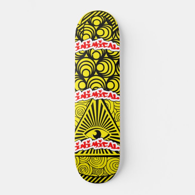 Skateboard OEil mal de hamsa inimitable (Recto)