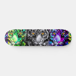 Skateboard Oeuvre de tigre cool - Gros Chats - Tigre