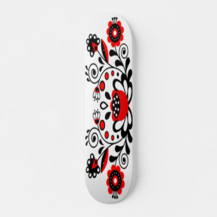 Skateboard Oeuvre florale gothique