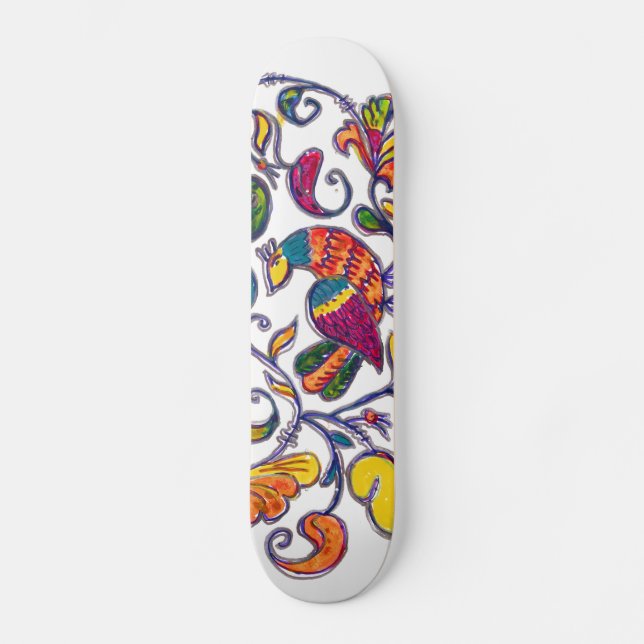 Skateboard Oiseau nordique (Recto)