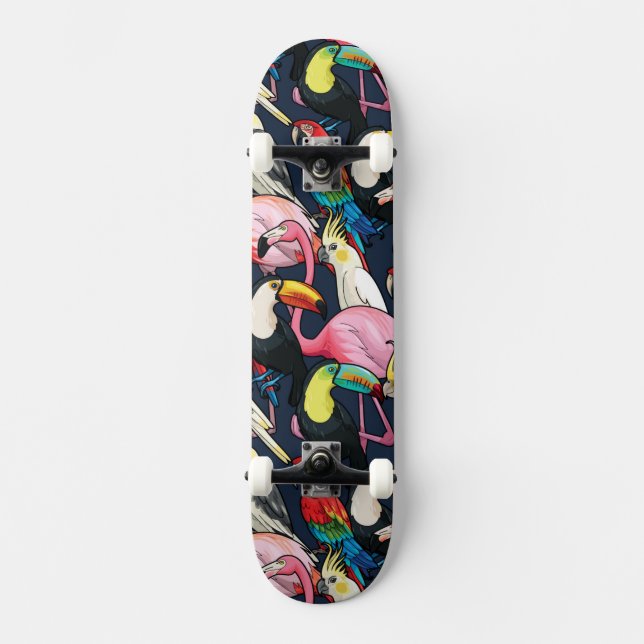 Skateboard Oiseaux exotiques (Recto)