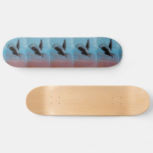 Skateboard Oiseaux volants de la Chouette du lever du soleil