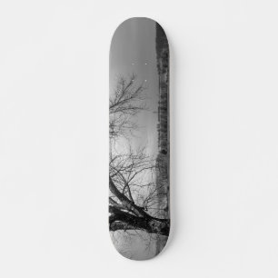 Skateboard Old Winter Tree Gris