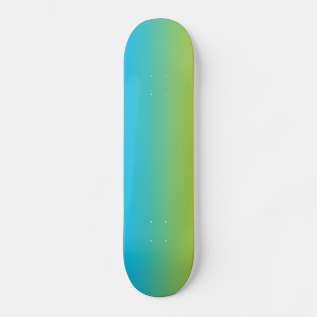 Skateboard Ombre bleu et vert (Recto)