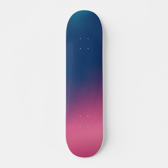 Skateboard Ombre rose bleu (Devant)